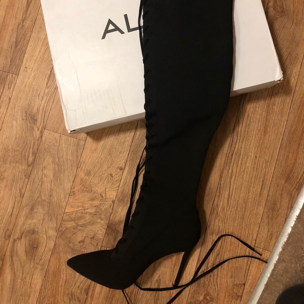 High heel socks boots